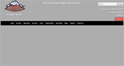 Desktop Screenshot of crystalclearspa.com