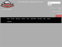 Tablet Screenshot of crystalclearspa.com